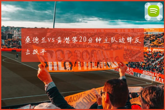 桑德兰vs黄潜第20分钟主队边锋反击扳平